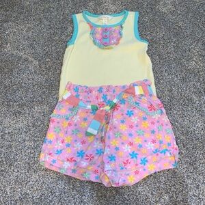 Matilda Jane Yellow and Pink Kids Matching Set